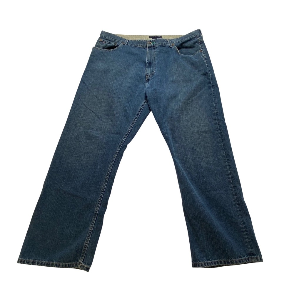 Tommy Hilfiger Freedom Fit Jeans Mens 40x30 Medium Wash Straight Leg Denim‎